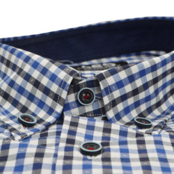 Πουκάμισο καρό γαλλικής ραφής 