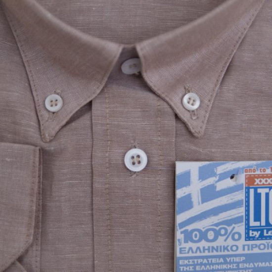 Πουκάμισο λινό μακρυμάνικο - AMMOY