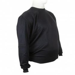 Πλεκτη μπλουζα μονοχρωμη με λαιμοκοψη - Dark Blue