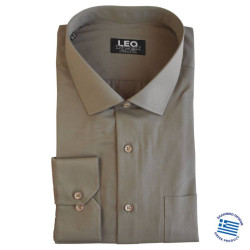 Μονόχρωμο μακρυμάνικο πουκάμισο 