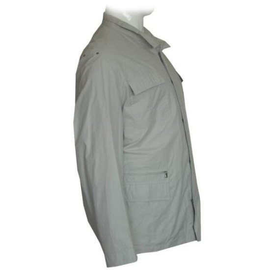 Ανοιξιάτικο paper touch μπουφάν της Leo Collection - Glacier grey