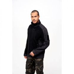 Demi-Saison Fleece Jacket Ripstop  By Brandit - Black