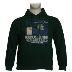 Hoodie φούτερ με ανάγλυφη μεταξοτυπία 