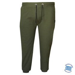 Φούτερ παντελόνι φόρμας με Patch και λάστιχο στον αστράγαλο,της Leo Collection - Dark Olive Green