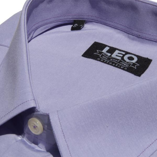 Πουκάμισο μονόχρωμο με μακρύ μανίκι - .ΜΩΒ.