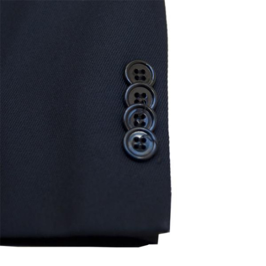 Σακάκι κουστουμιού μονόχρωμο υπερμέγεθος - ΜΑΥΡΟ