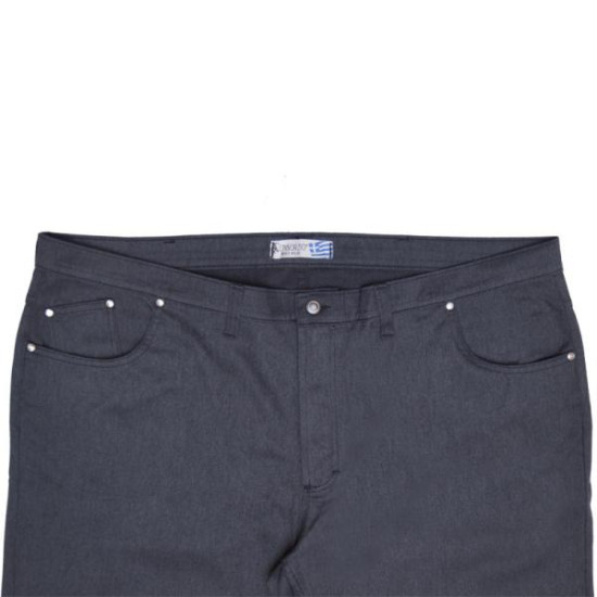 Χειμερινό καπαρτινέ ελαστικό παντελόνι - Ανθρακί Melange