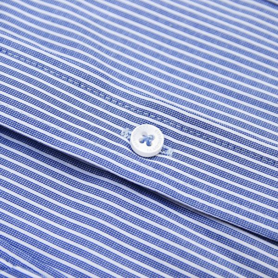 Πουκάμισο ριγέ με τσέπη μακρυμάνικο - .ΡΑΦ.