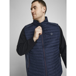 Αντιανεμικό γιλέκο της Jack & Jones body warmer collar - NAVY BLUE
