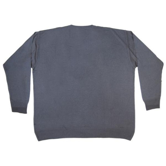 Πλεκτή μπλούζα βε μονόχρωμη - ΑΝΘΡΑΚΙ