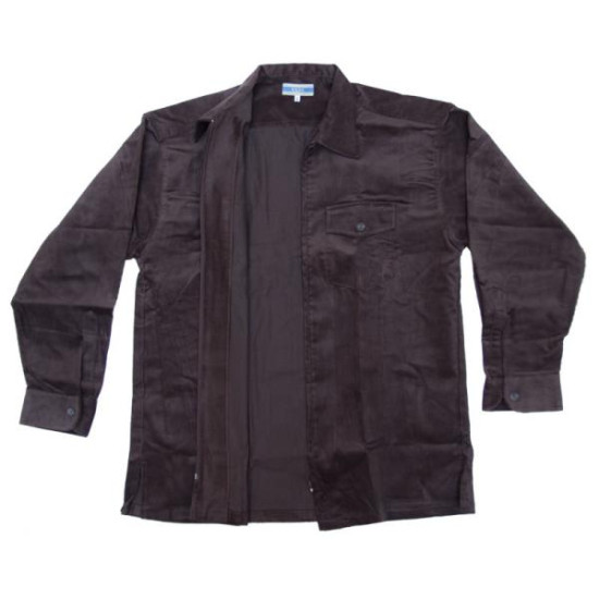 Πουκαμίσα κοτλέ με φερμουάρ - ΚΑΦΕ