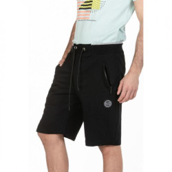 Βερμούδα jersey pennie με patch και φερμουάρ - Black