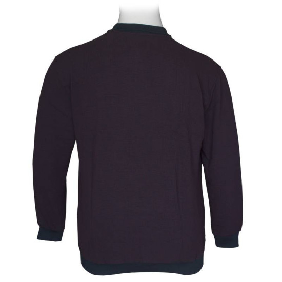 Βαμβακερή μπλούζα Polo wool feel με κέντημα στο στήθος - Twilight Purple