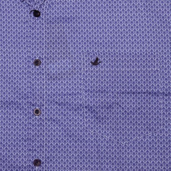 Πουκάμισο ελαστικό κοντομάνικο σχεδιαστό - Danube