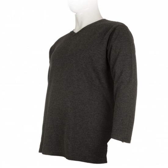 Πλεκτή μπλούζα βε μονόχρωμη - Faded Grey