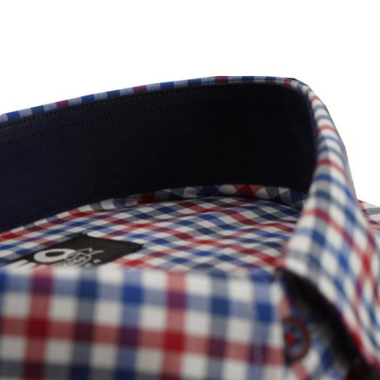 Πουκάμισο καρό γαλλικής ραφής 