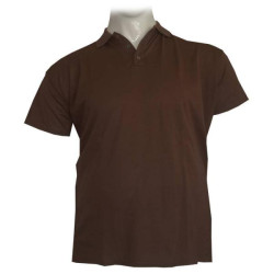 Polo πικέ κοντομάνικο μονόχρωμο - Dark Wood