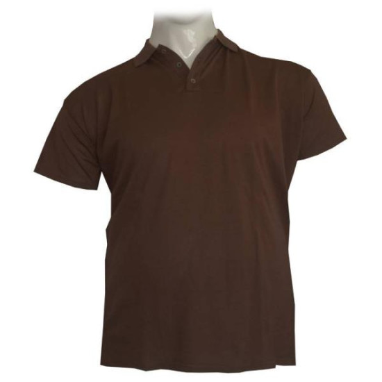 Polo πικέ κοντομάνικο μονόχρωμο - Dark Wood