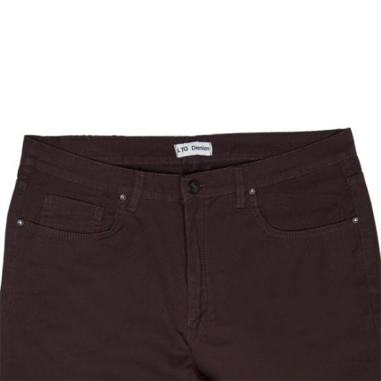 Καπαρτινέ ελαστικό χειμερινό πεντάτσεπο παντελόνι - ΚΑΦΕ