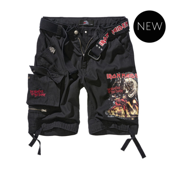 Iron Maiden Savage Shorts The Number of the Beast Black Edition - Black