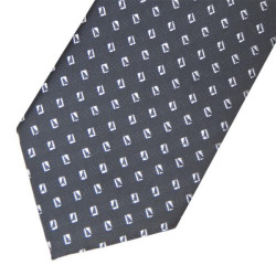 Ανδρική γραβάτα σχεδιαστή - Coal Black/Faded White Ανδρική γραβάτα σχεδιαστή - Coal Black/Faded White