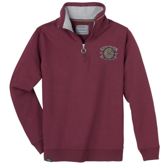 Βαρύπλεκτο φούτερ Polo Premium Dep της Redfield - Persian Plum Bordeaux Βαρύπλεκτο φούτερ Polo Premium Dep της Redfield - Persian Plum Bordeaux