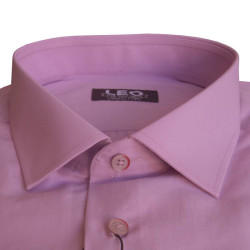 Πουκάμισο μονόχρωμο με μακρύ μανίκι - Light Violet