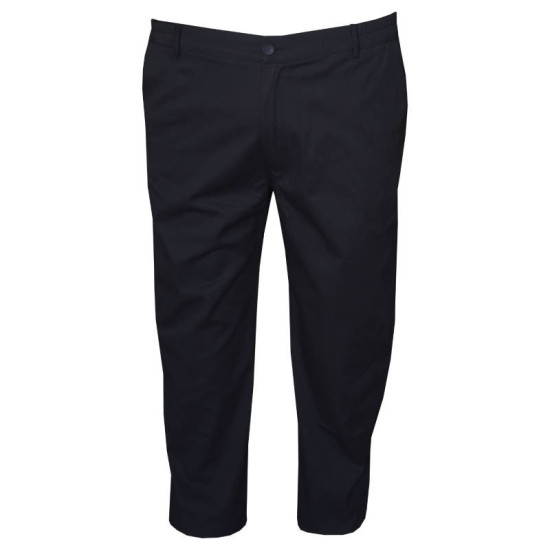 Eλαστική straight cut chino καπαρτινέ παντελόνα με λάστιχο στο πλάι, by LTG - Dark Blue