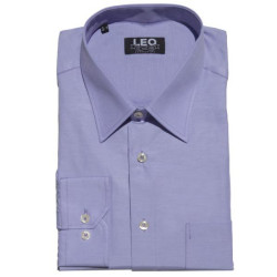 Πουκάμισο μονόχρωμο με μακρύ μανίκι - .ΜΩΒ.