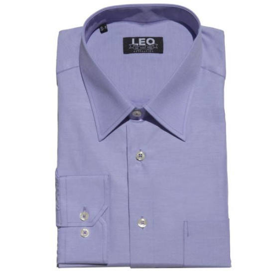 Πουκάμισο μονόχρωμο με μακρύ μανίκι - .ΜΩΒ.