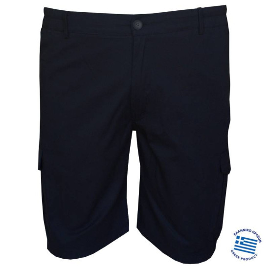 Βερμούδα ελαστική cargo με λάστιχο στο πλάι by L.T.G collection - Dark Blue