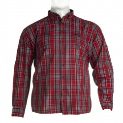 Πουκάμισο καρό βαμβακερό με μακρύ μανίκι - Red/Black