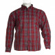 Πουκάμισο καρό βαμβακερό με μακρύ μανίκι - Red/Black