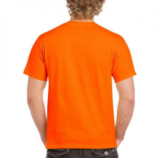 Μονόχρωμο βαμβακερό t-shirt - Safety Orange