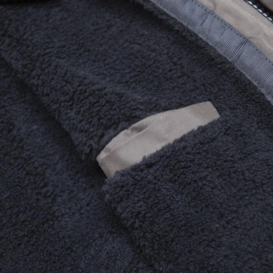 Parka με κουκούλα και επένδυση γούνας - Dark Olive Green