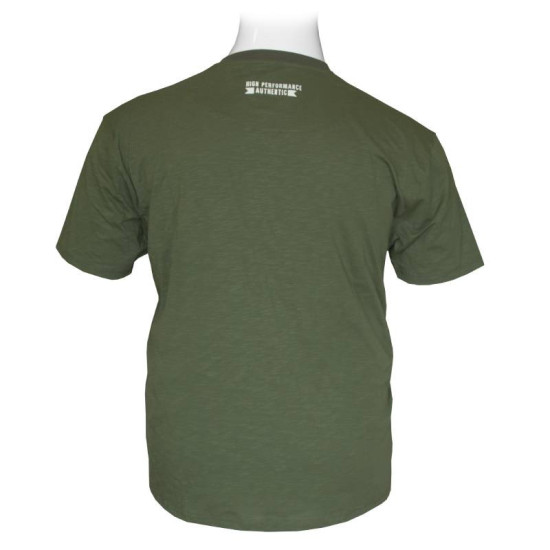 T-shirt button ve βαμβακερό με στάμπα by LTG - Khaki