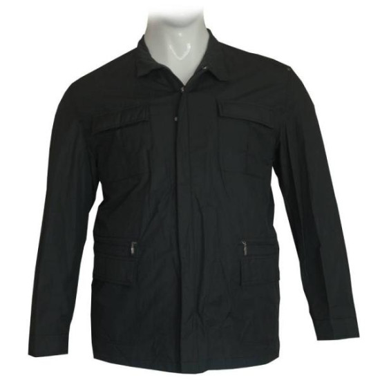 Ανοιξιάτικο paper touch μπουφάν της Leo Collection - Black