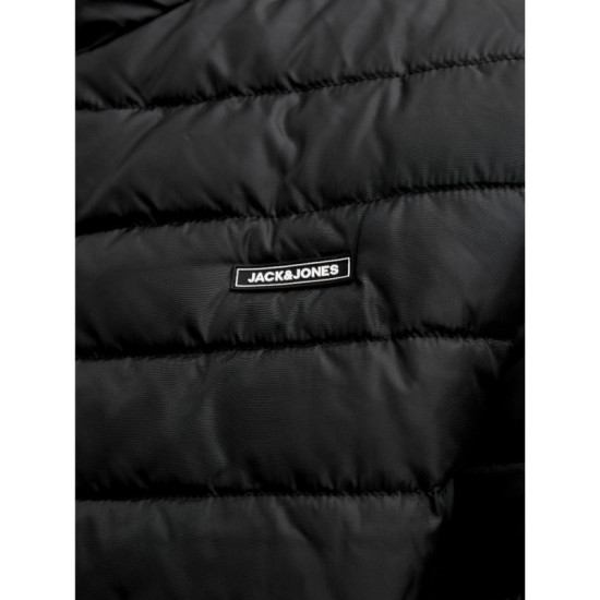 Καπιτονε Jacket Elvis Light Puffer Collar ,της Jack&Jones - Black Καπιτονε Jacket Elvis Light Puffer Collar ,της Jack&Jones - Black