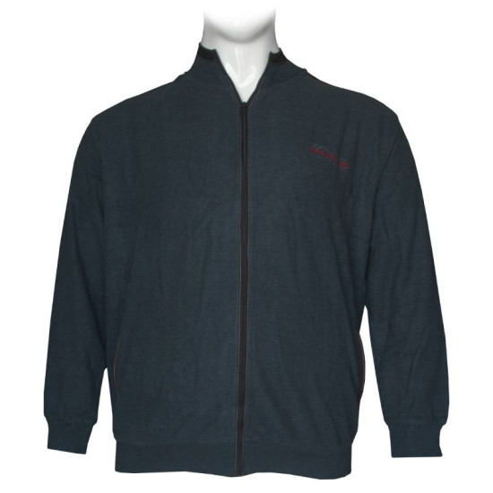 Ζακέτα βαμβακερή wool feel με κεντητές λεπτομέρειες - Dark Blue