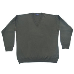 Πλεκτή μπλούζα βε μονόχρωμη - ΧΑΚΙ