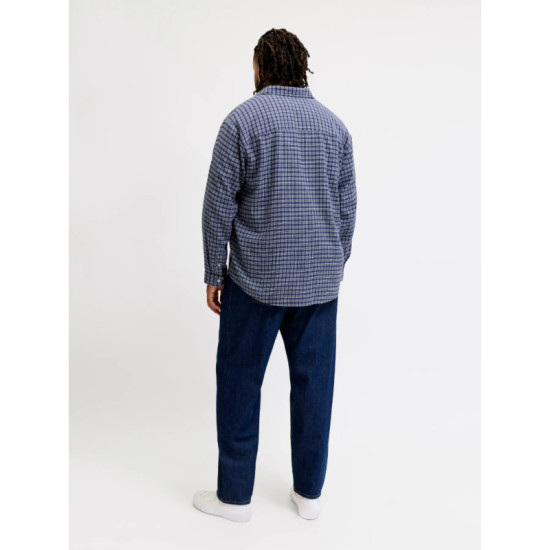Jack & Jones Frederiksberg Flannel, βαμβακερό πουκάμισο φανέλα - Blue Chill Jack & Jones Frederiksberg Flannel, βαμβακερό πουκάμισο φανέλα - Blue Chill