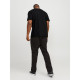 Μονόχρωμο βαμβακερό t-shirt by Jack & Jones - Black
