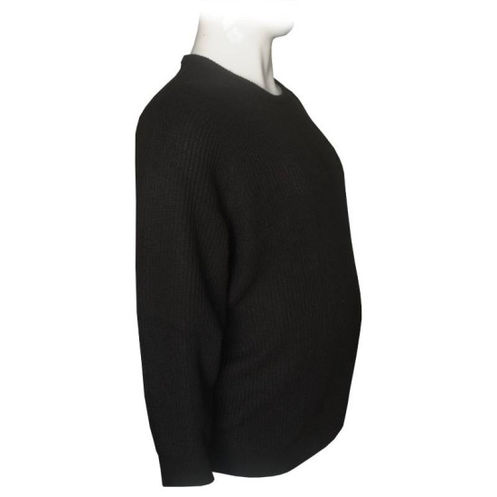 Πλεκτό πουλόβερ λαιμόκοψη της Jack & Jones - Coal Black Πλεκτό πουλόβερ λαιμόκοψη της Jack & Jones - Coal Black