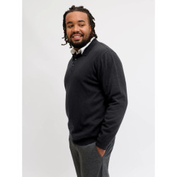 Πλεκτό Polo Basic Knit, της Jack & Jones - Black Rock
