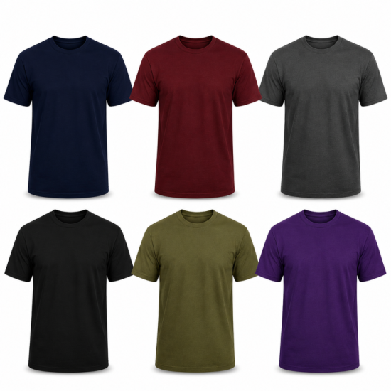 6Pack T-shirt Προσφορά 3+3 - Black,Charcoal,Military Green,Dark Navy,Maroon,Purple 6Pack T-shirt Προσφορά 3+3 - Black,Charcoal,Military Green,Dark Navy,Maroon,Purple