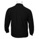 Βαμβακερή Polo wool feel με κέντημα στο στήθος by Leo collection - Black
