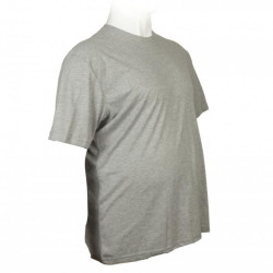 T-shirt βαμβακερό πενιέ με διακριτικό κέντημα - Grey Melange