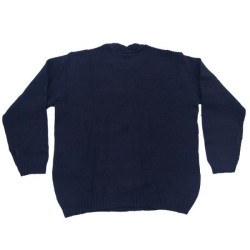 Πλεκτή λαιμόκοψη με φαρδιά ρίγα - Γκρι/Μαύρο/Κίτρινο