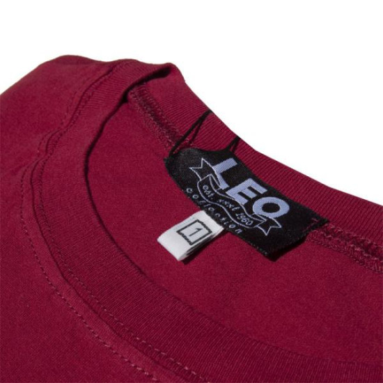 Μακό T-shirt μονόχρωμο - ΜΠΟΡΝΤΩ