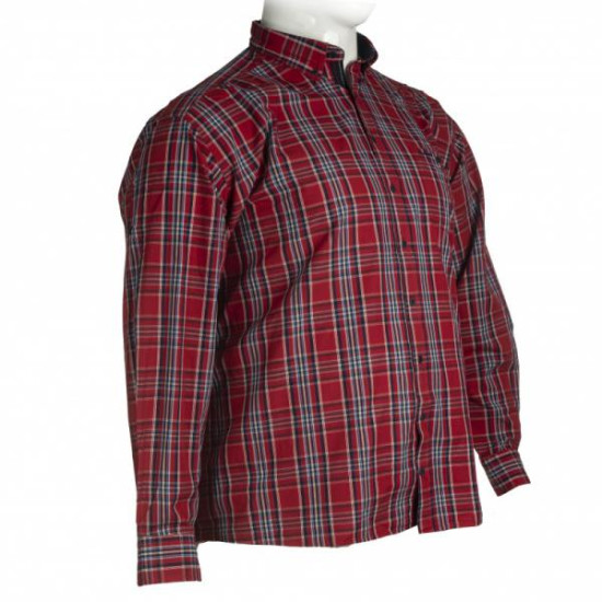 Πουκάμισο καρό βαμβακερό με μακρύ μανίκι - Red/Black